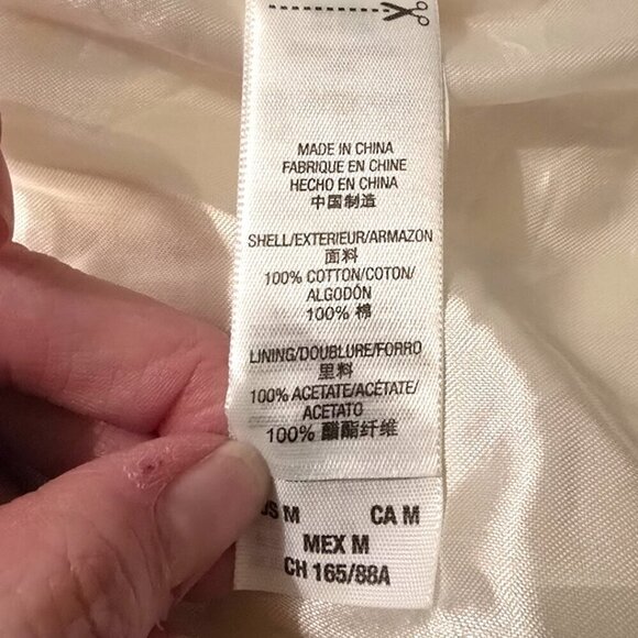 Juicy Couture White Bloomed Print Floral Jacket Sz M - Picture 13 of 15